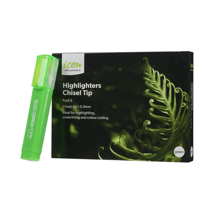 Okin Icon Highlighter Chisel Tip Green IHLGRN_2