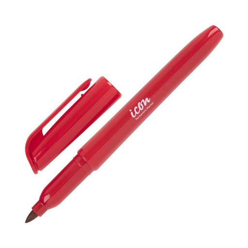Okin Icon Permanent Marker Pen Style Red IPMFRED_1