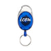 Okin Icon Retractable Snap Lock Key and ID Card Holder Blue IKHBLU_1