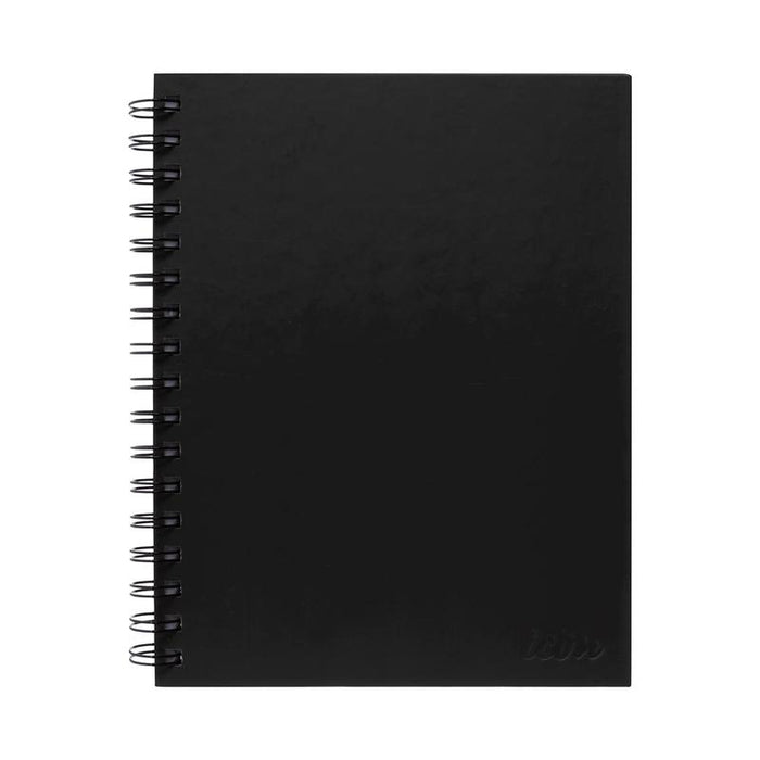 Okin Icon Spiral Notebook A5 Hard Cover Black 200 pg ISNBHC001_1