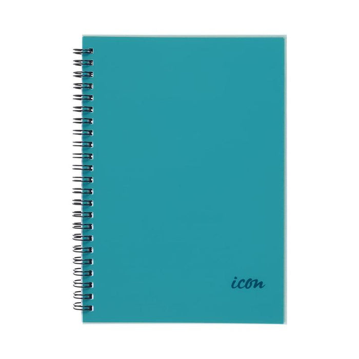 Okin Icon Spiral Notebook A5 PP Cover Aqua 200 pg ISNBPP001_1