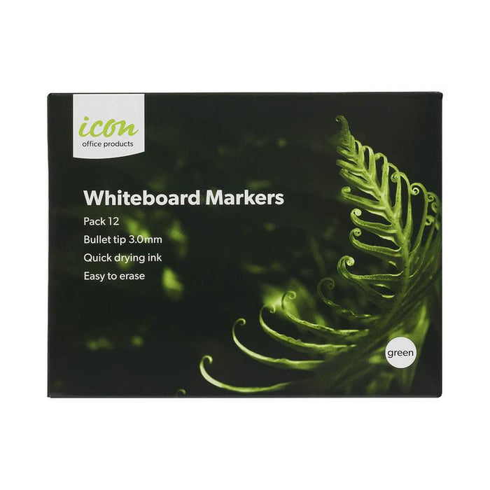 Okin Icon Whiteboard Marker Bullet Tip Green IWMGRN_3
