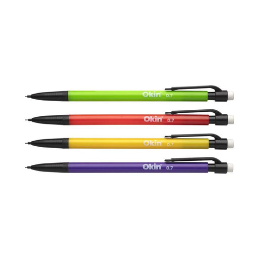 Okin Mechanical Pencil HB 0.7mm Assorted IMP07_1
