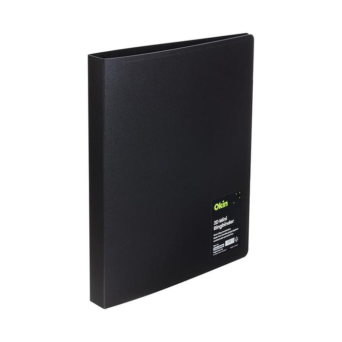 Okin Mini Ringbinder A4 2D 16mm Black RB16BK_1
