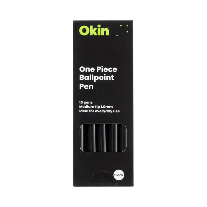 Okin One Piece Ballpoint Pen Black IBP1PBLK_3