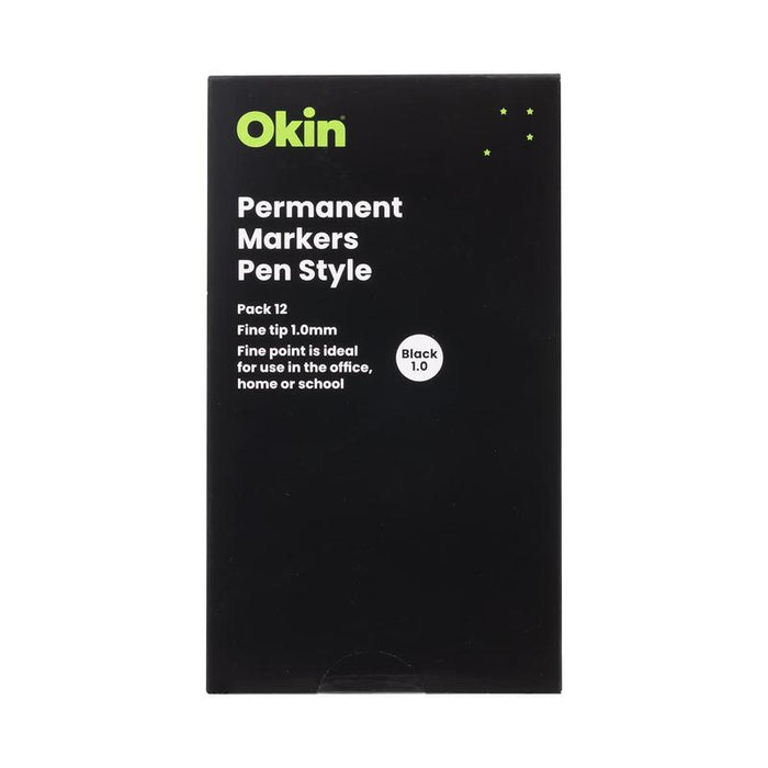 Okin Permanent Marker Pen Style Black IPMFBLK_3