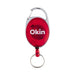 Okin Retractable Snap Lock Key and ID Card Holder Red IKHRED_1