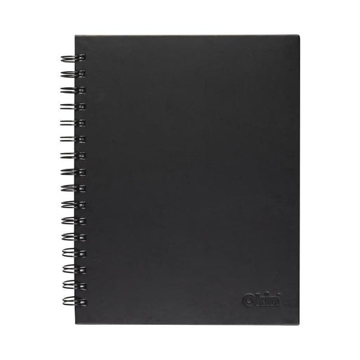 Okin Spiral Notebook A4 Hard Cover Black 200 pg ISNBHC004_1