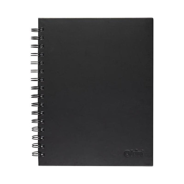 Okin Spiral Notebook A4 Hard Cover Black 200 pg ISNBHC004_1