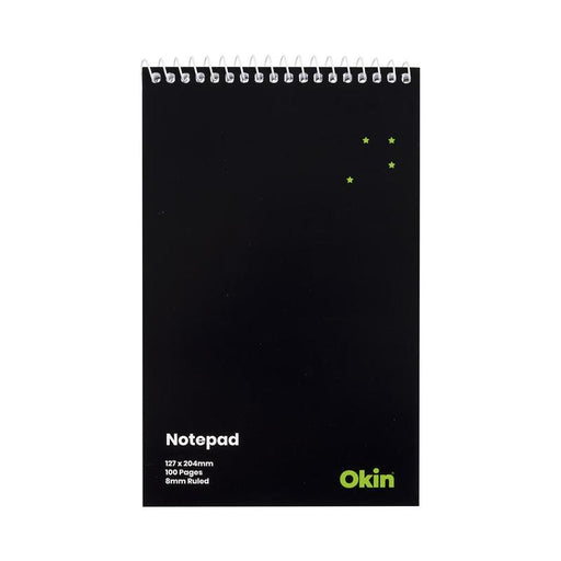 Okin Spiral Notepad 127x204mm Soft Cover 100 pg ISNPSC001_1