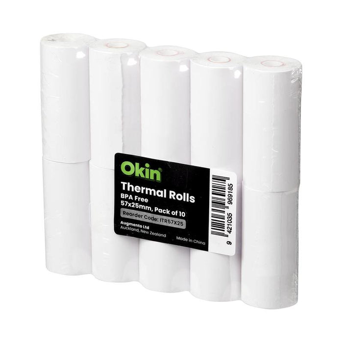 Okin Thermal Roll BPA Free 57x25mm, Pack of 10 ITR57X25_1