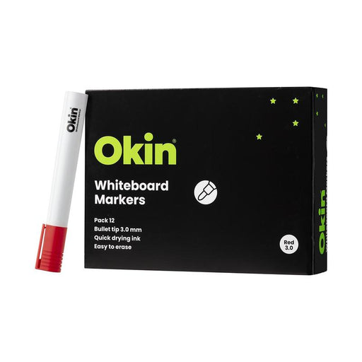 Okin Whiteboard Marker Bullet Tip Red IWMRED_2