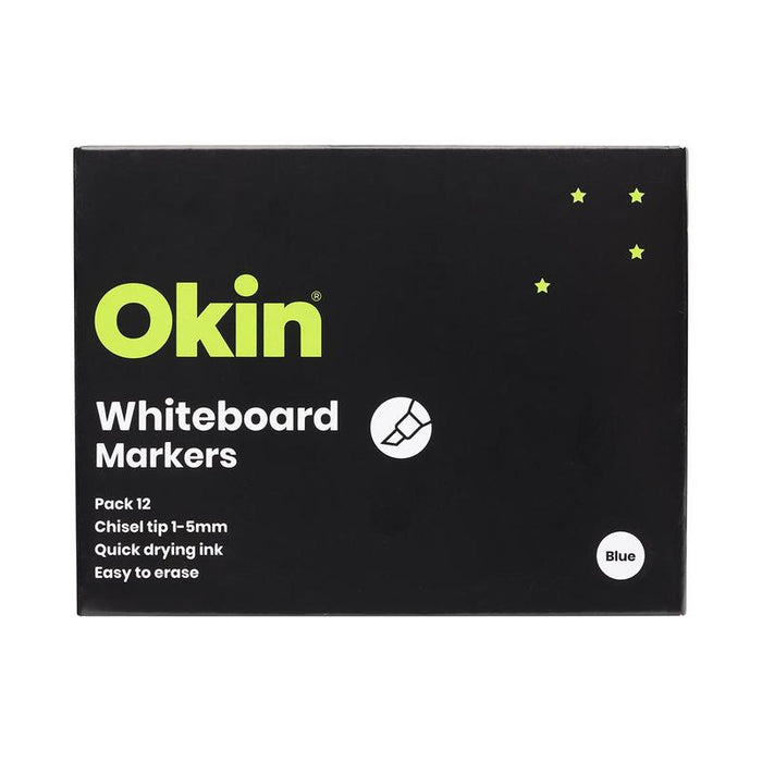 Okin Whiteboard Marker Chisel Tip Blue IWMCBLUE_4
