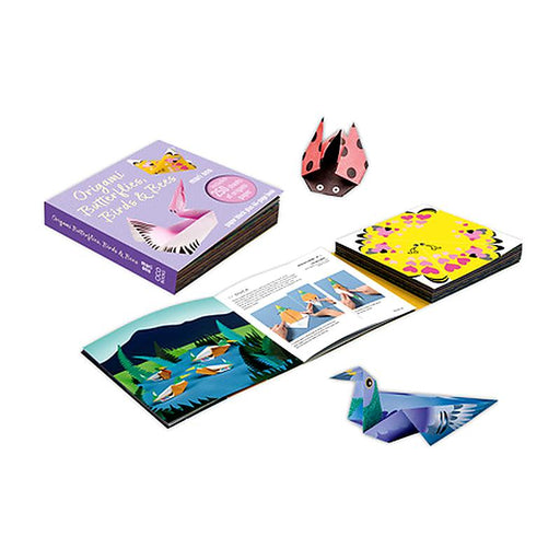Origami Butterflies, Birds & Bees: Paper block plus 64-page book_1
