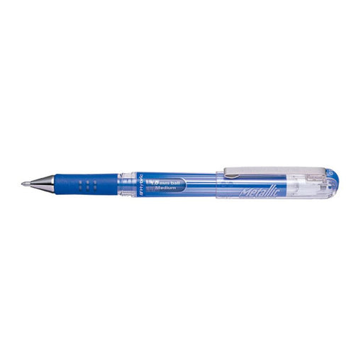 Pentel Hybrid Gel Grip DX Roller Pen 1.0mm Metallic Blue_1