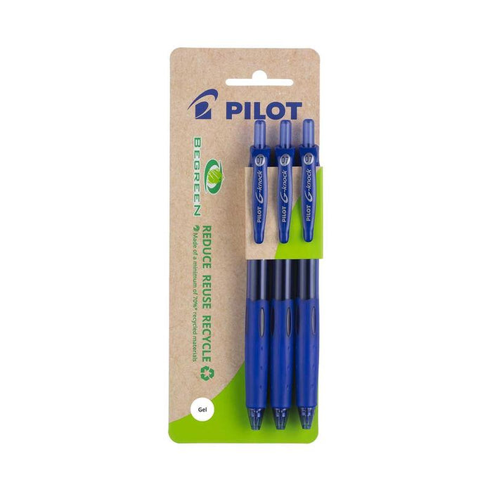 Pilot BeGreen G-Knock Gel Fine Blue, Pack of 3 HS 20084_1