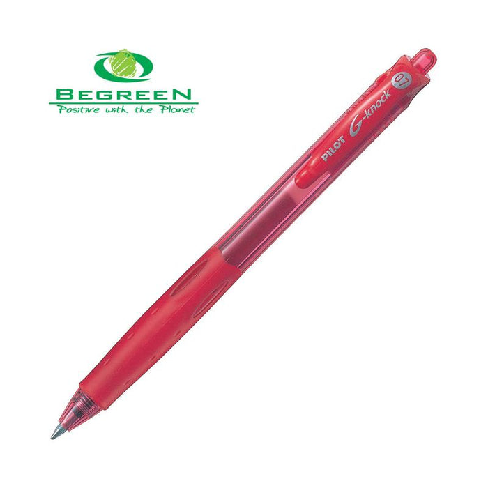 Pilot BeGreen G-Knock Gel Fine Red (LGK-10F-R-BG) 20088_1
