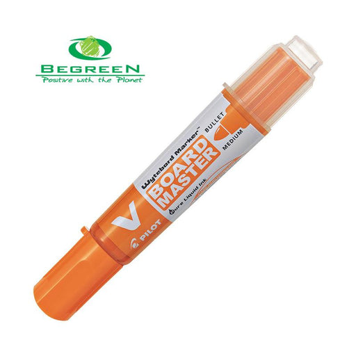 Pilot BeGreen V Board Whiteboard Marker Bullet Orange (WBMA-VBM-M-O-BG) 20647_1