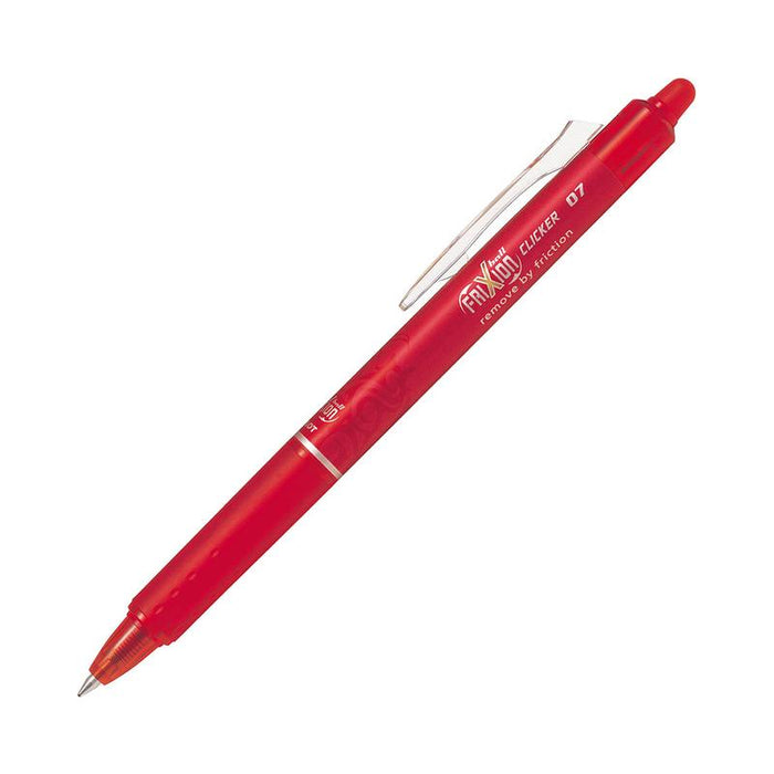 Pilot Frixion Clicker 0.7mm Fine Erasable Pen Red_1