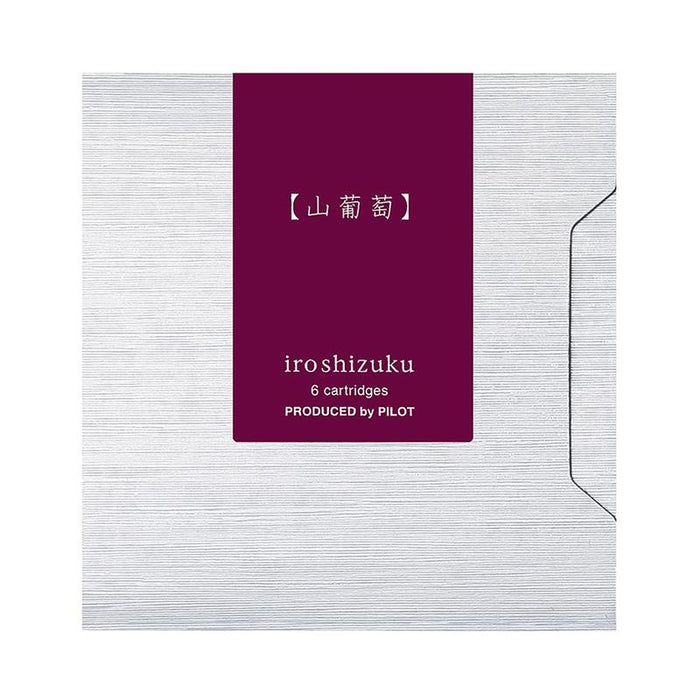 Pilot Iroshizuku Ink Cartridge Crimson Glory Vine Yama-budo Pack of 6 (IRF-6S-YB) 20595_1