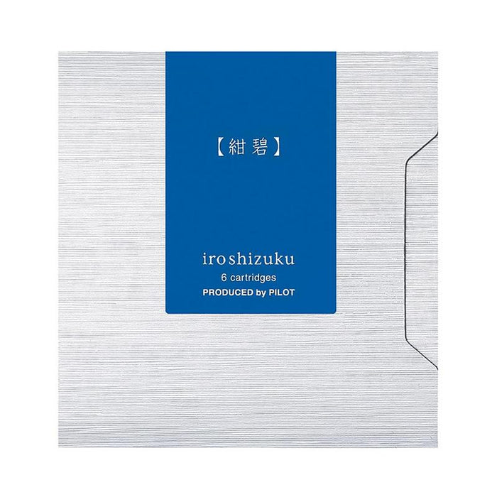 Pilot Iroshizuku Ink Cartridge Deep Cerulean Blue Kon-peki, Pack of 6 (IRF-6S-KO) 20586_1