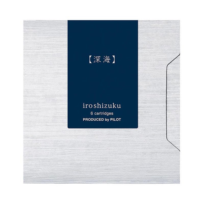 Pilot Iroshizuku Ink Cartridge Deep Sea Shin-kai, Pack of 6 (IRF-6S-SNK) 20593_1