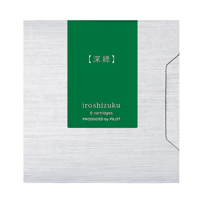 Pilot Iroshizuku Ink Cartridge Forest Green Shin-ryoku, Pack of 6 (IRF-6S-SHR) 20590_1