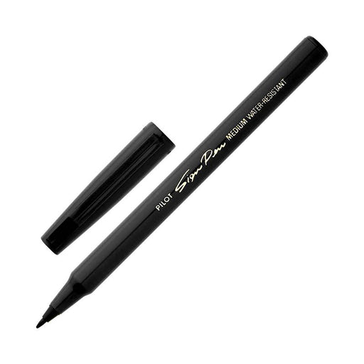 Pilot Sign Pen Fibre Tip 0.6mm Black (SWN-SPN-B) 20181_1
