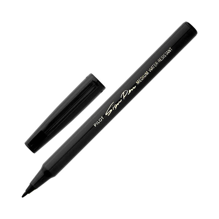 Pilot Sign Pen Fibre Tip 0.6mm Black (SWN-SPN-B) 20181_1