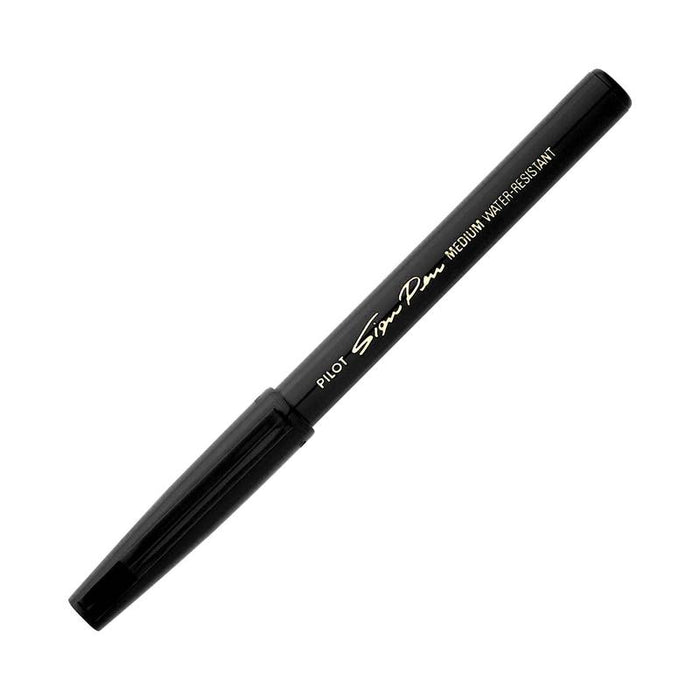 Pilot Sign Pen Fibre Tip 0.6mm Black (SWN-SPN-B) 20181_2
