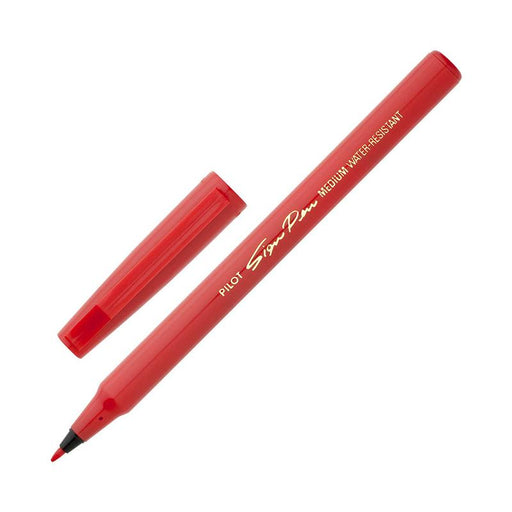 Pilot Sign Pen Fibre Tip 0.6mm Red (SWN-SPN-R) 20393_1
