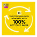 Post-it 100 Rec Super Sticky Notes 654R-5SSCY 76x76mm Yellow, Pack of 5 10971_4