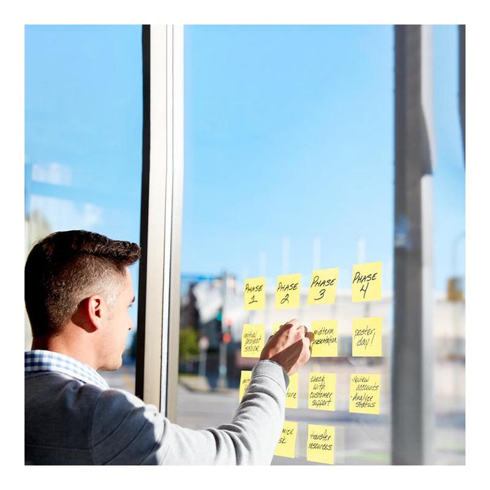 Post-it 100 Rec Super Sticky Notes 654R-5SSCY 76x76mm Yellow, Pack of 5 10971_8