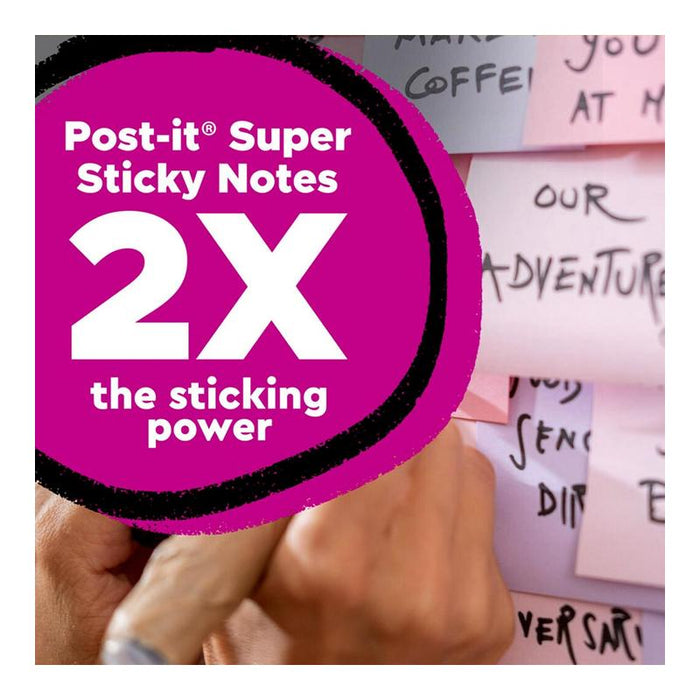 Post-it 100 Rec Super Sticky Notes 654R-5SSNRP 76x76mm Wanderlust, Pack of 5 10972_8