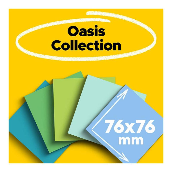 Post-it 100 Rec Super Sticky Notes 654R-5SST 76x76mm Oasis, Pack of 5 10973_7