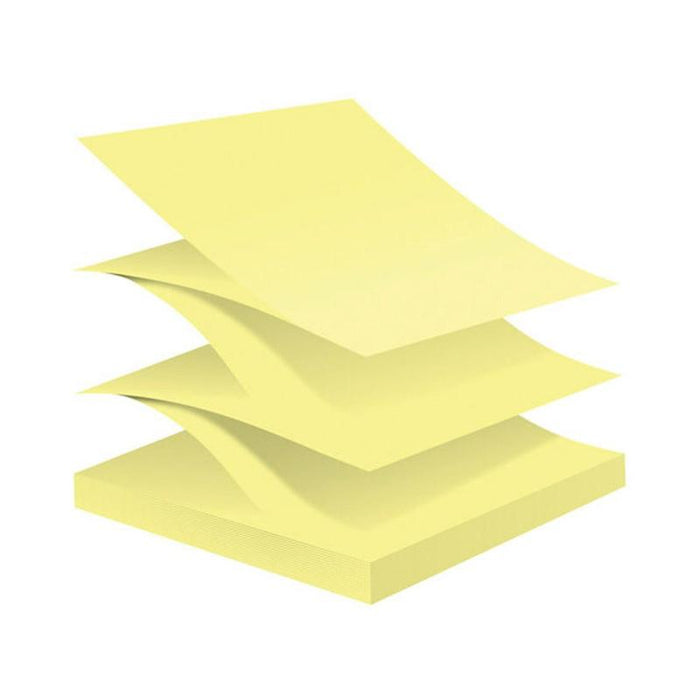 Post-it 100 Rec Super Sticky Pop Up Notes R330R-6SSCY 76x76mm Yellow, Pack of 6 10974_3