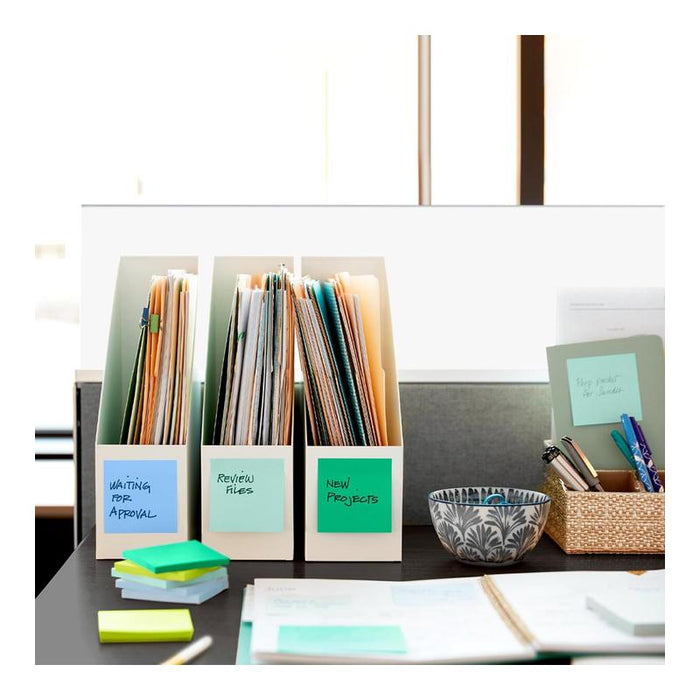 Post-it 100 Rec Super Sticky Pop Up Notes R330R-6SST 76x76mm Oasis, Pack of 6 10975_7