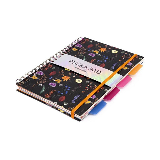 Pukka Bloom Hardcover Project Notebook B5 Black P9495BLMBK_2