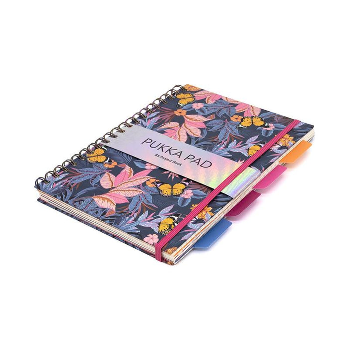 Pukka Bloom Hardcover Project Notebook B5 Blue P9494BLMBE_2