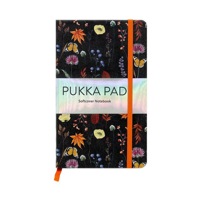 Pukka Bloom Softcover Notebook 13x21cm Black P9492BPM_1