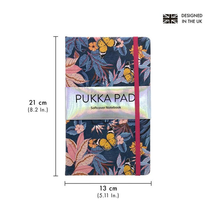 Pukka Bloom Softcover Notebook 13x21cm Blue P9491BPM_5