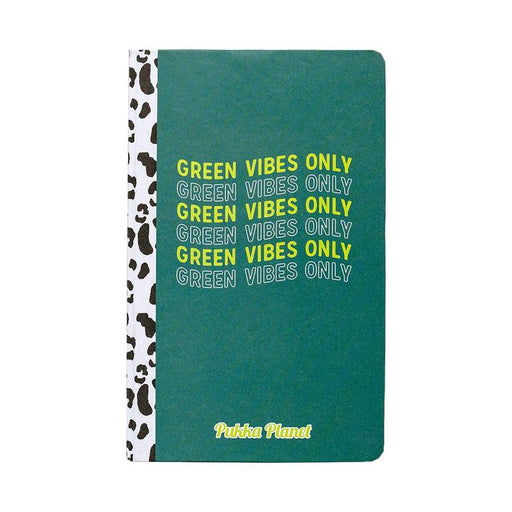Pukka Planet Soft Cover Notebook 13x21cm Green Vibes Only P9704SPP_1