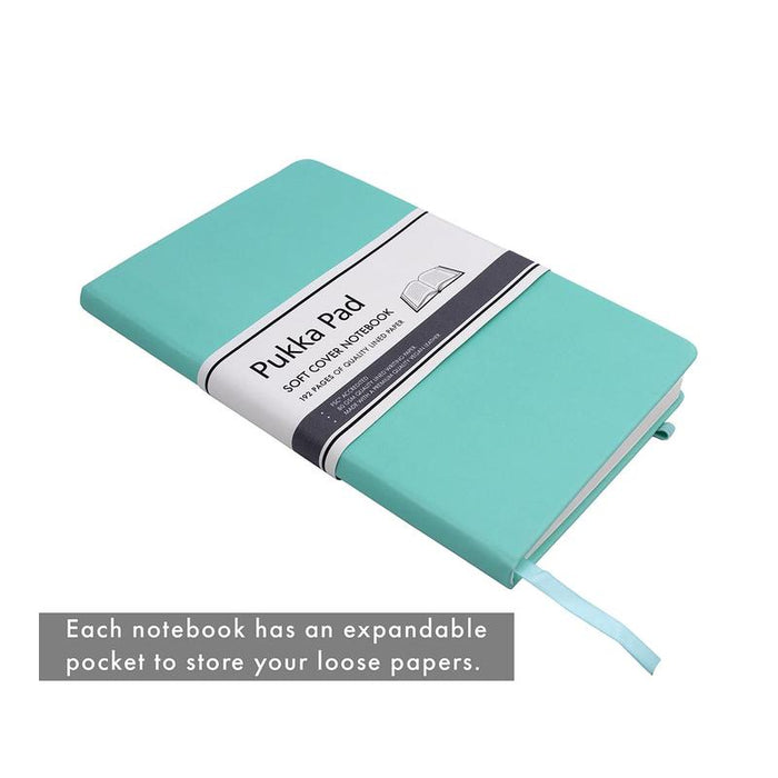 Pukka Signature Soft Cover Notebook 13x21cm Lined Mint P7748SIG_5