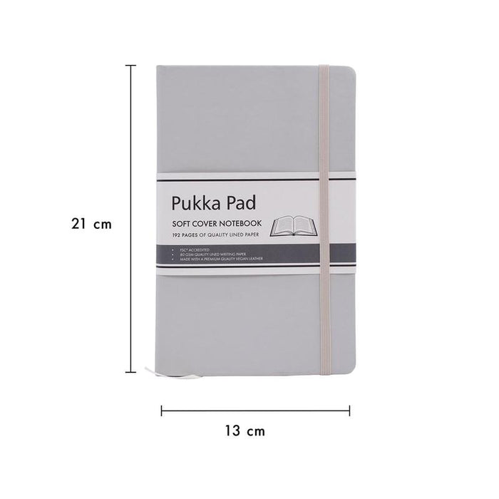 Pukka Signature Soft Cover Notebook 13x21cm Lined Oatmeal P7749SIG_2