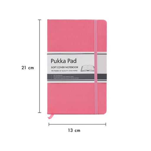 Pukka Signature Soft Cover Notebook 13x21cm Lined Pink P7750SIG_2