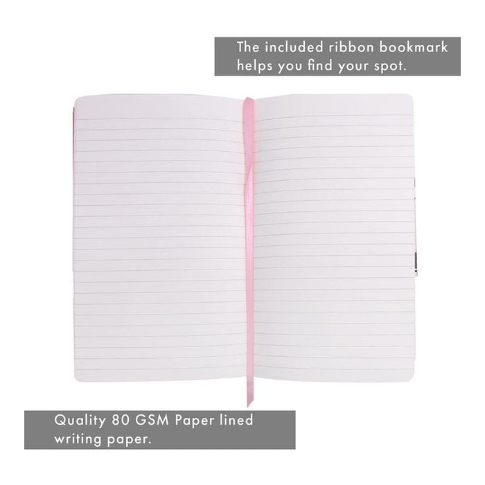 Pukka Signature Soft Cover Notebook 13x21cm Lined Pink P7750SIG_3