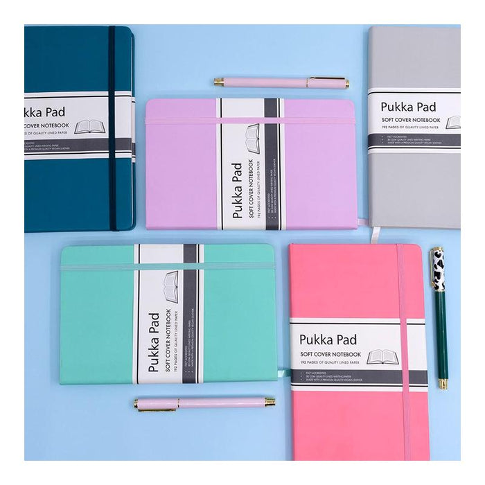 Pukka Signature Soft Cover Notebook 13x21cm Lined Pink P7750SIG_7