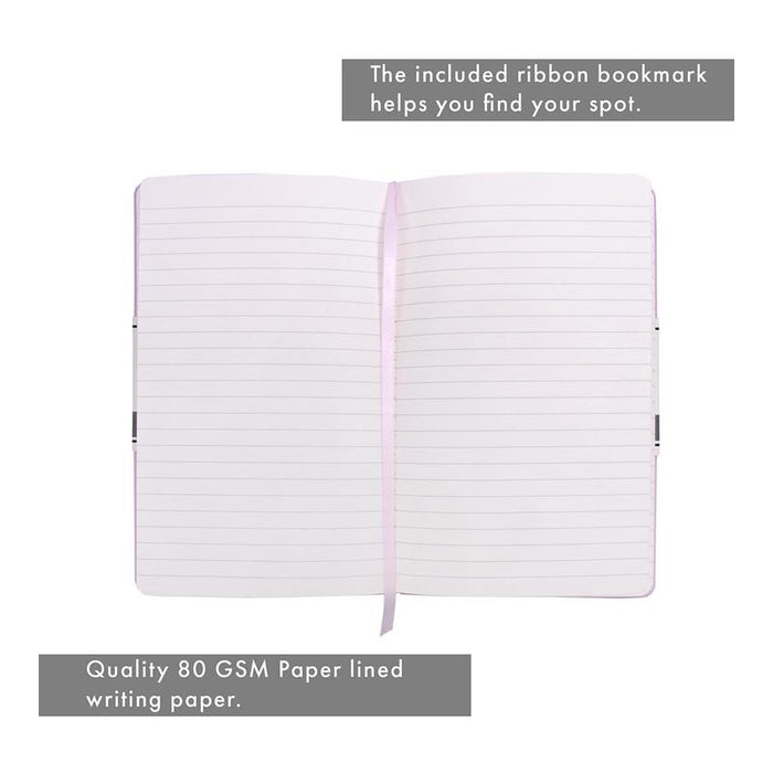 Pukka Signature Soft Cover Notebook 13x21cm Lined Purple P7751SIG_3