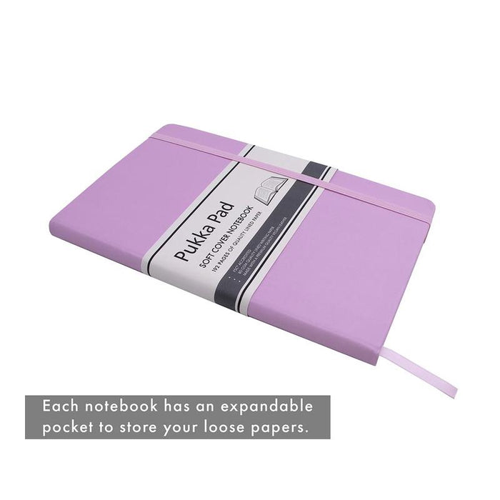 Pukka Signature Soft Cover Notebook 13x21cm Lined Purple P7751SIG_5