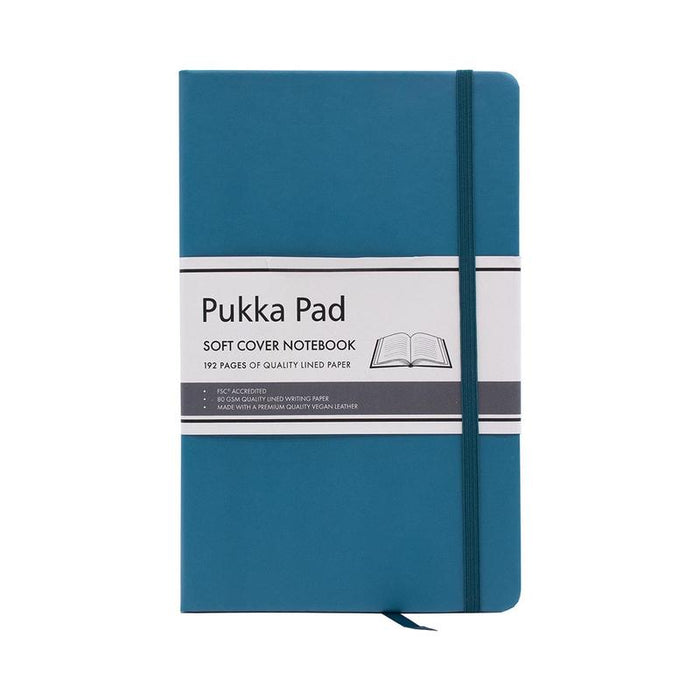 Pukka Signature Soft Cover Notebook 13x21cm Lined Teal P7752SIG_1